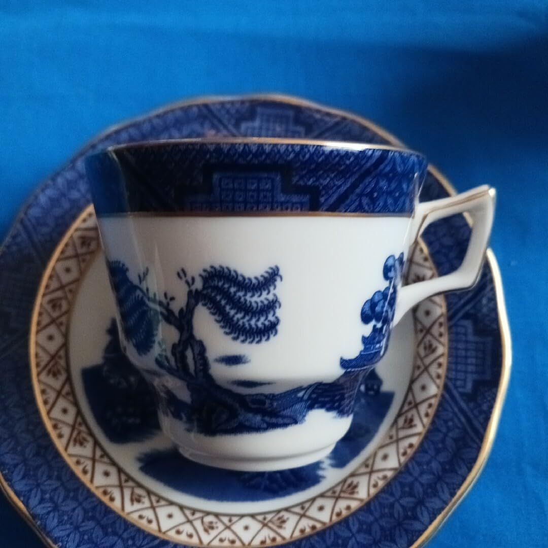 ブース リアル・オールド・ウィロー スープカップ＆ソーサー4客 ブース